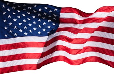 Obraz premium American flag icon set. Flat style.