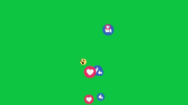 Stream Like and Love Reaction Animation
