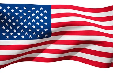 Obraz premium American flag icon set. Flat style.