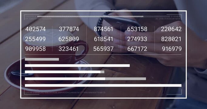 Finance dashboard receiving touch input and updating animated graphs displaying profit trends