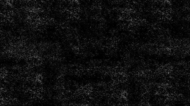 Animated Halftone Dot Overlay with Retro Pop Art Pattern on Black Background for Urban Street Art and Gritty Video Texture.