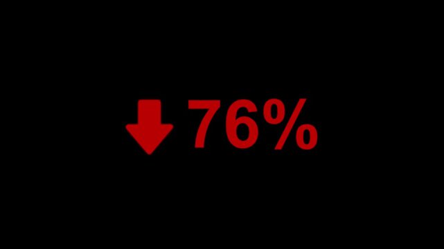 76 Percent Decline Animation