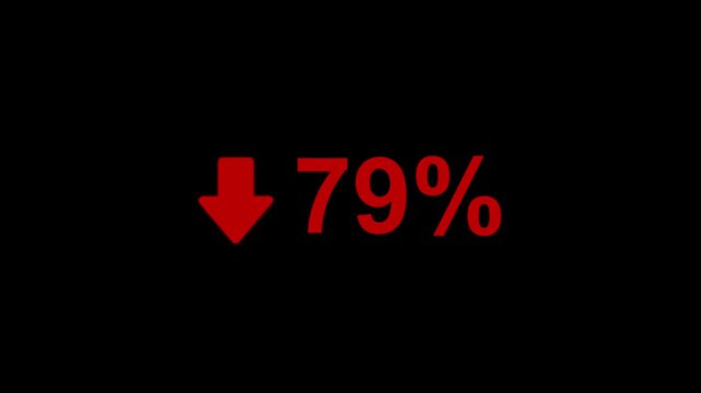 79 Percent Decline Animation