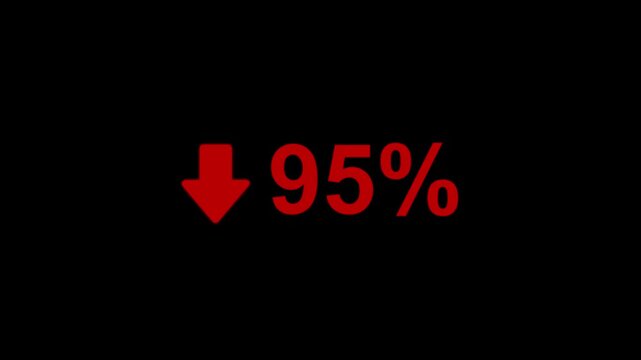 95 Percent Decline Animation