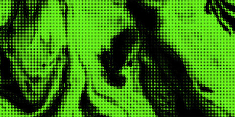 Naklejka premium Acid green y2k halftone overlay background with smoke or fire motion texture