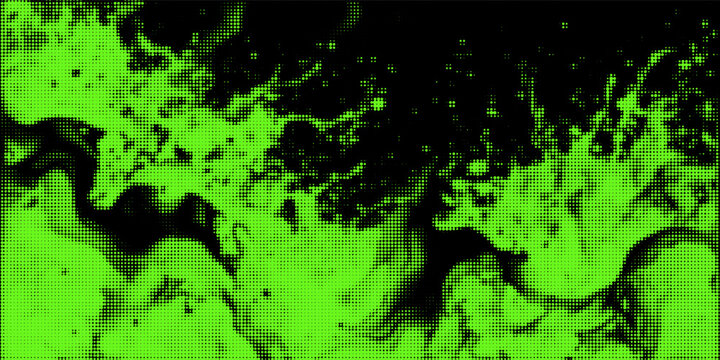 Acid green y2k halftone overlay background with smoke or fire motion texture