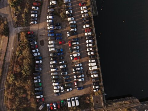 Brunswick Liverpool Industrial Estate Drone View of Container Storage Area