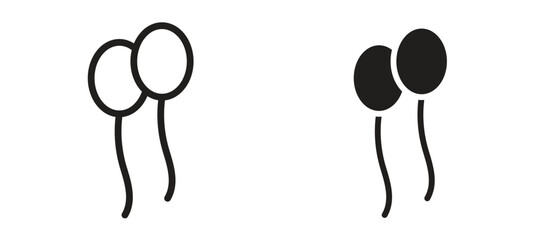 Fototapeta premium Balloon icon vector design template and illustration EPS10.
