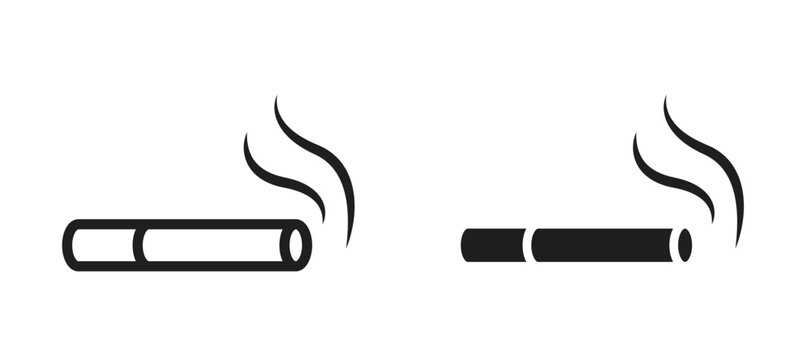 Cigarette icon vector design template and illustration EPS10.