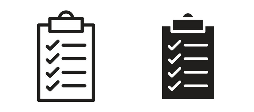 Clipboard check icon vector design template and illustration EPS10.