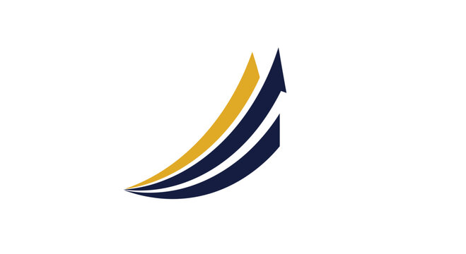 Abstract Arrow Design Suggesting Growth, Progress, And Forward Movement Towards Success