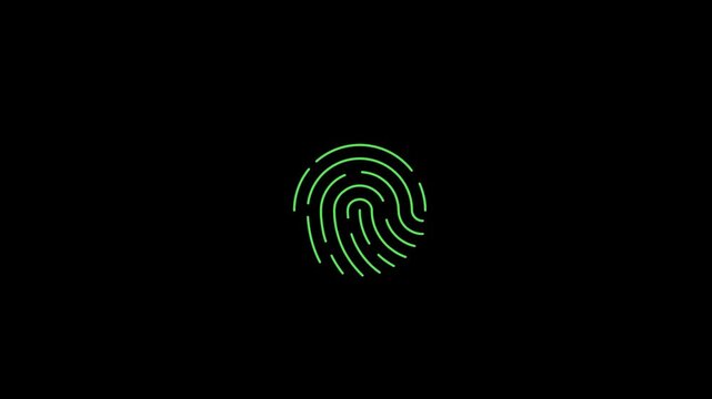 Fingerprint Biometric Authentication Animation
