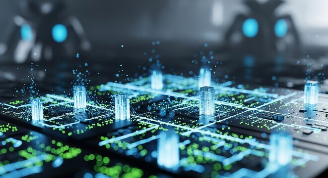 Abstract futuristic digital technology