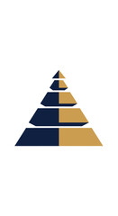 Fototapeta premium Abstract Pyramid Design Illustrating Growth and Progress, Ideal For Business Concepts and Visuals