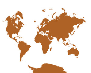 Obraz premium World Map, sign silhouette. World Map Globe. Vector Illustration isolated on transparent background.