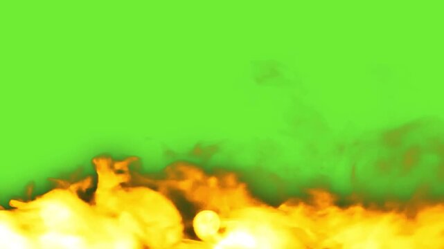 Realistic Fire Effect Burning Flame Animation Overlay
