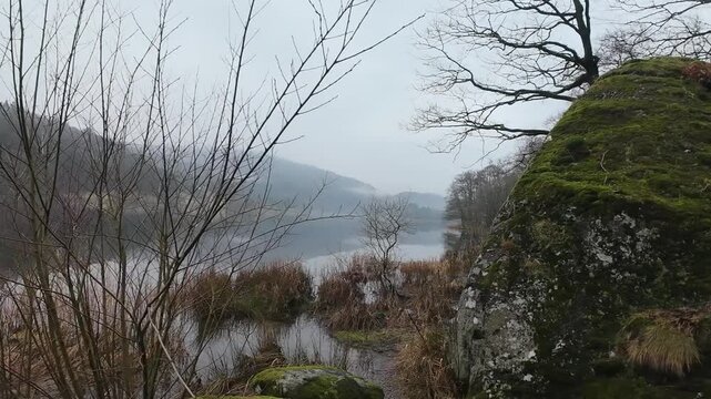 Beautiful lake scenery in Lake district