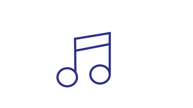 an icon animation with a musk symbol image object that moves in a half circle