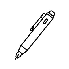 Fototapeta premium Fountain pen writing instrument closeup.
