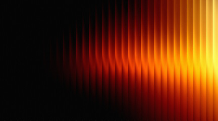 Abstract fiery red vertical lines background with dark gradient and grain