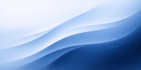 Obraz premium A flowing abstract blue wave background features a digital vector design with wavy lines and a light texture to create a motion-filled water concept for an artistic wallpaper backdrop