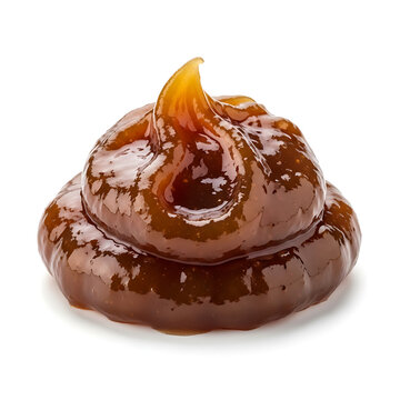 Rich, glossy dollop of sweet caramelized fruit spread, perfect for gourmet desserts and bakery treats