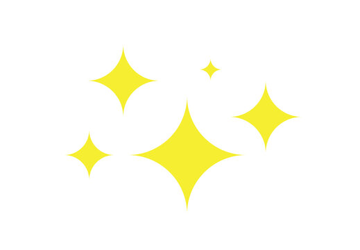 yellow sparkle star icon png