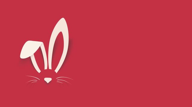 Paper Easter bunny animation