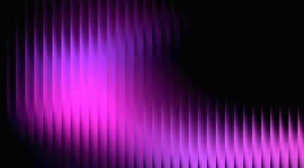 Abstract purple vertical lines background with vibrant glow and grain