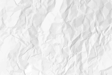 White clean crumpled paper