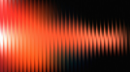 Abstract vibrant red and orange vertical lines background with bright glow