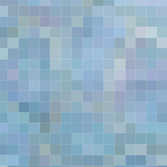 Abstract blue pixel mosaic background a modern geometric square grid pattern for digital design and technology concepts vector illustration