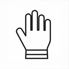 Hand gesture approval icon isolated on white background vector illustration