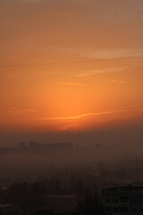 Fototapeta premium City day and sunset