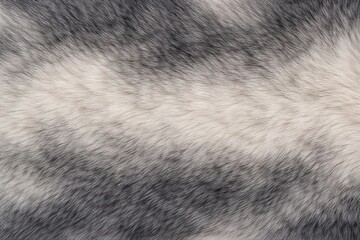 Fototapeta premium Husky Fur Texture Seamless Pattern. Close-up Husky Dog coat detail. Domestic canine fur surface design. Realistic husky fur texture background. Detailed dog fur macro close-up. Malamute Fur.