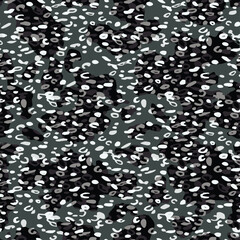 Full Seamless dark leopard cheetah skin pattern with bold spots and layered shapes. Natural cover texture print for textile and apparel. Modern wild background. © MSK Design