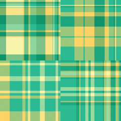 Stylish plaid collection branding kits. Distinct tartan identities strengthen visual systems. Vector construction supports customization.