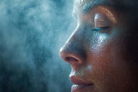 Introspective Moments of Resilience and Hope - A Captivating Self-Reflection Photograph