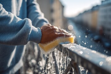Pure Cleanliness in Motion - A Cityscape of Hygiene and Health