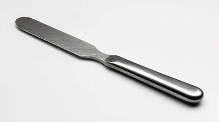 Fototapeta premium Sharp Silver Blade Knife with Black Handle