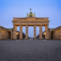 Brandenburg Gate in Berlin During Blue Hour © alex4photo
