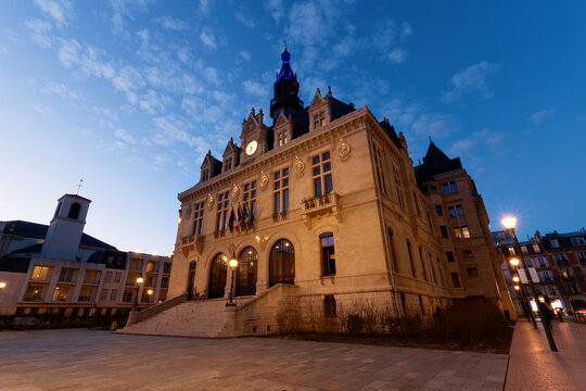 Built between 1887 and 1891, town hall of Vincennes a town to the East of Paris.