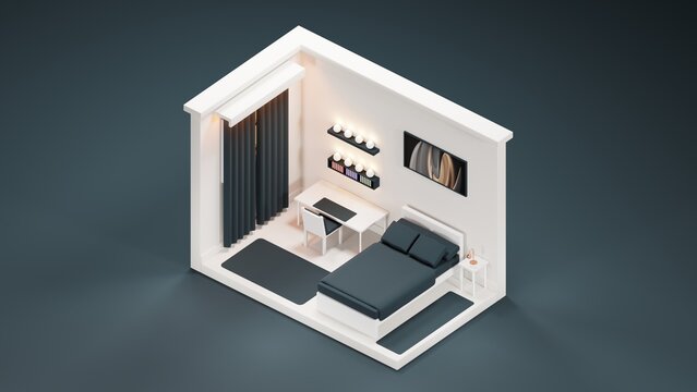 3d rendered illustration of a room