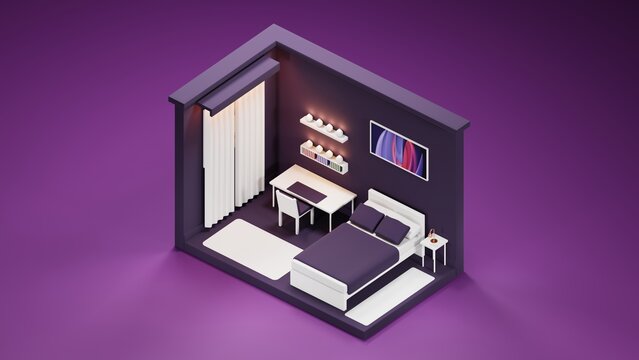 3d rendered illustration of a room