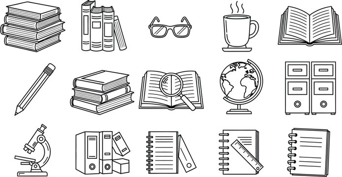 Education and learning icons