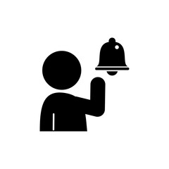 SNSの通知ベルに気づく人型アイコン