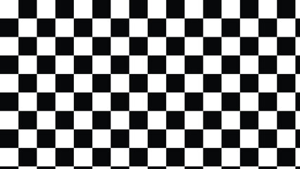 Seamless Checkerboard Pattern Set, Black and White Checkered Grid Background Collection, Geometric Square Texture for Racing Flag, Chess Board and Graphic Design