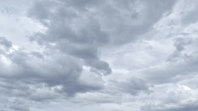 Dull Sky Filled With Thick Textured Clouds And Moody Shadows