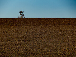 Hoch und Jägersitz im Feld © focus finder
