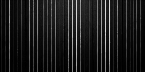 Industrial corrugated steel sheet with a textured black and white striped pattern and metallic silver lines for a modern architectural backdrop